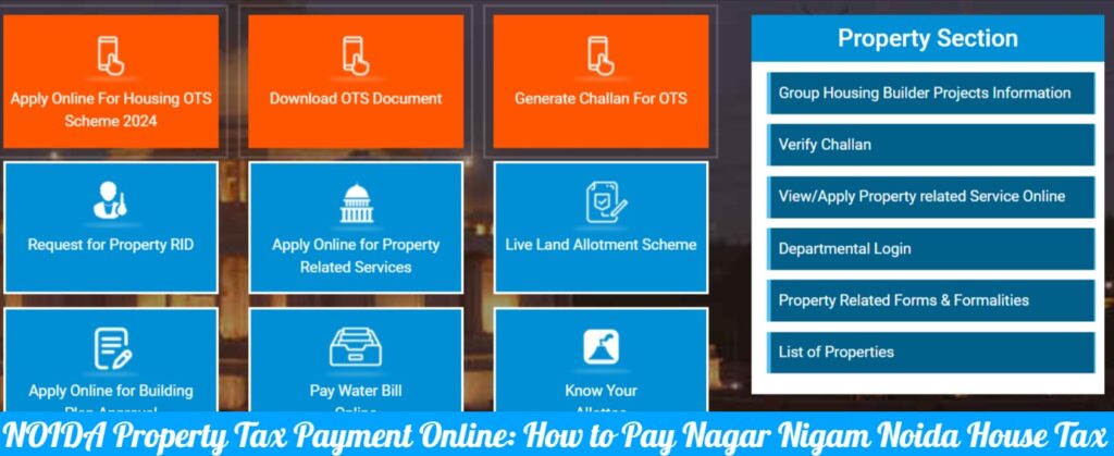 NOIDA Property Tax Payment Online - How to Pay Nagar Nigam Noida House Tax, Payment Receipt