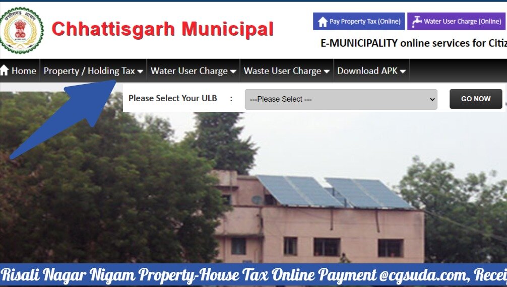 Risali Nagar Nigam Property-House Tax Online Payment @cgsuda
